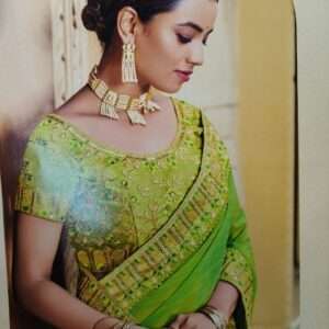 DESIGNER SAREE WITH DESIGNER BLOUSE PIECE