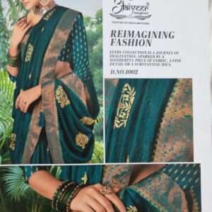 EMBROIDERY WARK SAREE WITH DESIGNER BLOUSE PIECE