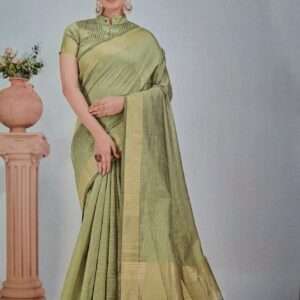 LEELAN COTTON SAREE WITH BLOUSE PIECE