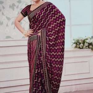 LAHARIYA SILK SAREE WITH BLOUSE PIECE