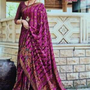 ORGANZA SAREE WITH BLOUSE PIECE