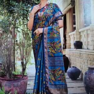 ORGANZA SAREE WITH BLOUSE PIECE