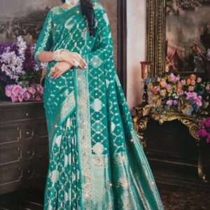 Organza Nagma Silk Saree With Blouse Piece