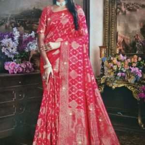 Organza Nagma Silk Saree With Blouse Piece