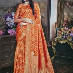 Organza Nagma Silk Saree With Blouse Piece