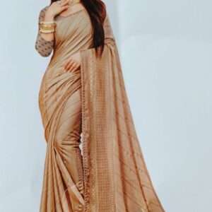 GEORGETTE PRINTED LAHARIYA PATTERN SAREE WITH BLOUSE PIECE