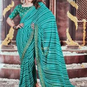 GOTA WPRK SAREE WITH BLOUSE PIECE