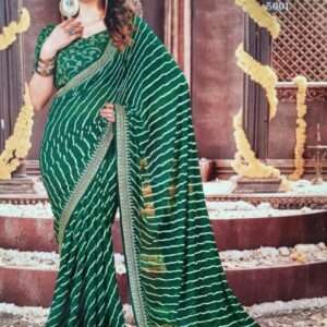 GOTA WPRK SAREE WITH BLOUSE PIECE