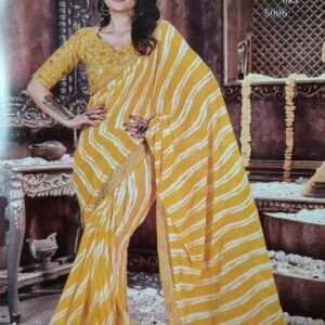 GOTA WPRK SAREE WITH BLOUSE PIECE