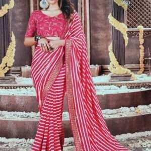 GOTA WPRK SAREE WITH BLOUSE PIECE