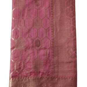 ORGANZA KATHPADAR SILK SAREE WITH BLOUSE PIECE