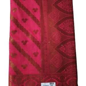 KATHPDAR LAHRIYA SAREE WITH BLOUSE PIECE