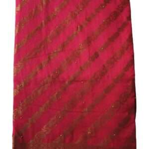 Kathpadr Lahariya Silk Saree With Blouse Piece