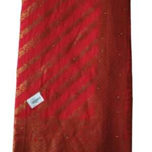 Kathpadr Lahariya Silk Saree With Blouse Piece