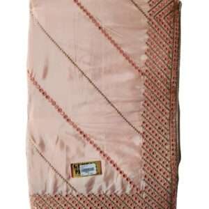 STONE WORK LAHARIYA SILK SAREE WITH BLOUSE PIECE