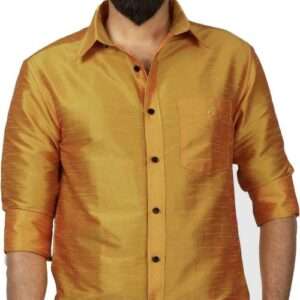 Cotton Twill Satin Men’s Full Sleeve Solid/Plain Casual Shirts | Shirt for Men
