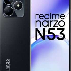 realme narzo N53 (Feather Black, 6GB+128GB) 33W Segment Fastest Charging | Slimmest Phone in Segment | 90 Hz Smooth Display