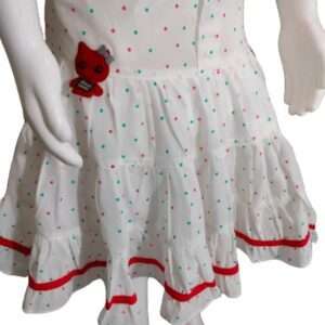 Baby Girls Party(Festive) Top Skirt  (Red)
