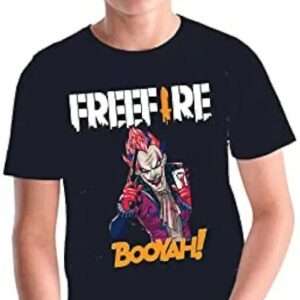 Munrocart Graphic Printed T-Shirt for Kids |Freefire Joker Tshirt for Kids |100% Cotton T-Shirt | Freefire Tshirt